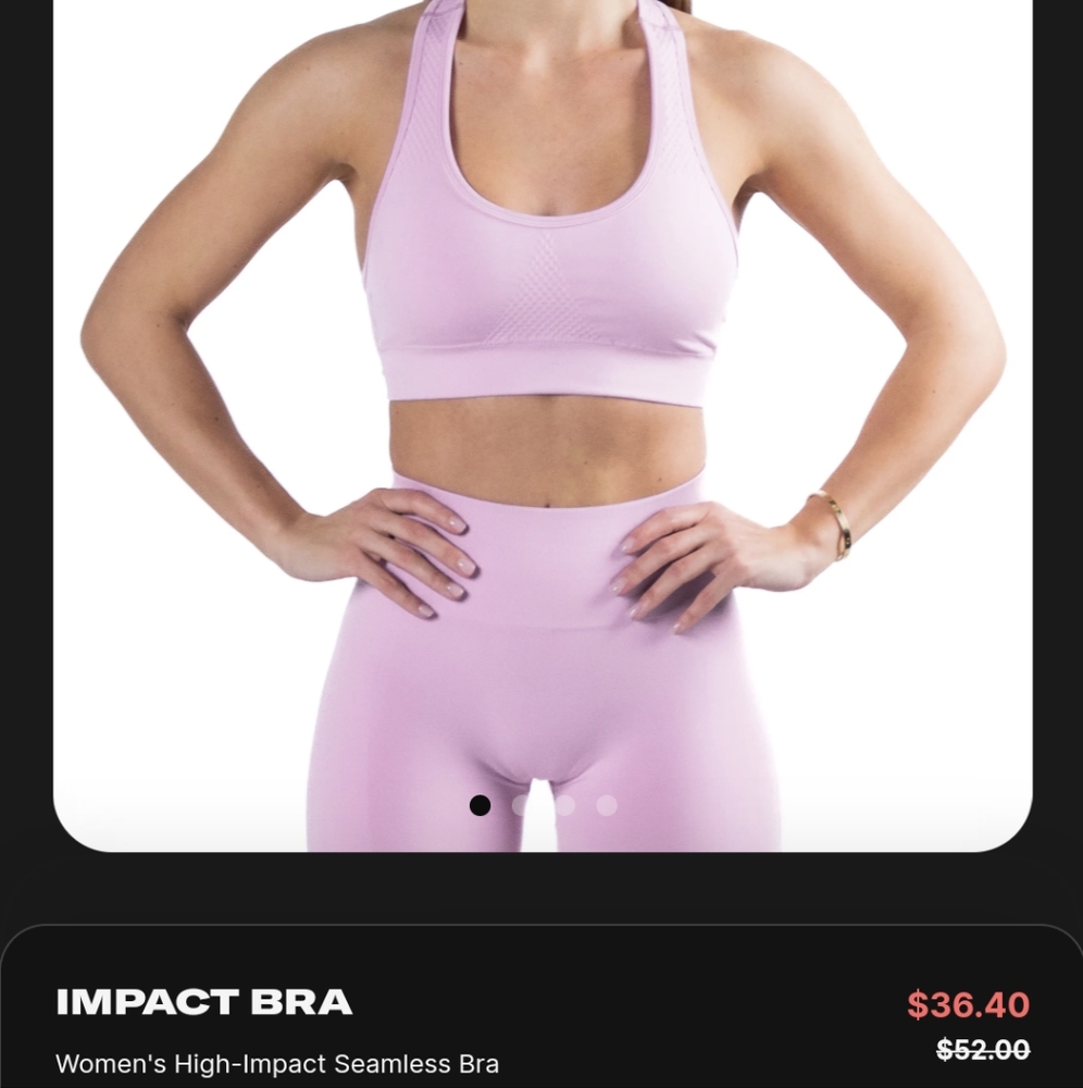 Alphalete Impact Bra with Pads